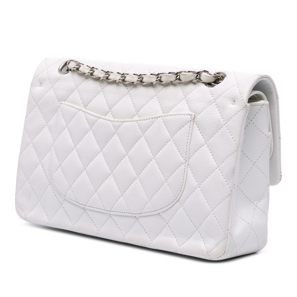 Chanel Medium Classic Caviar Double Flap - Back view
