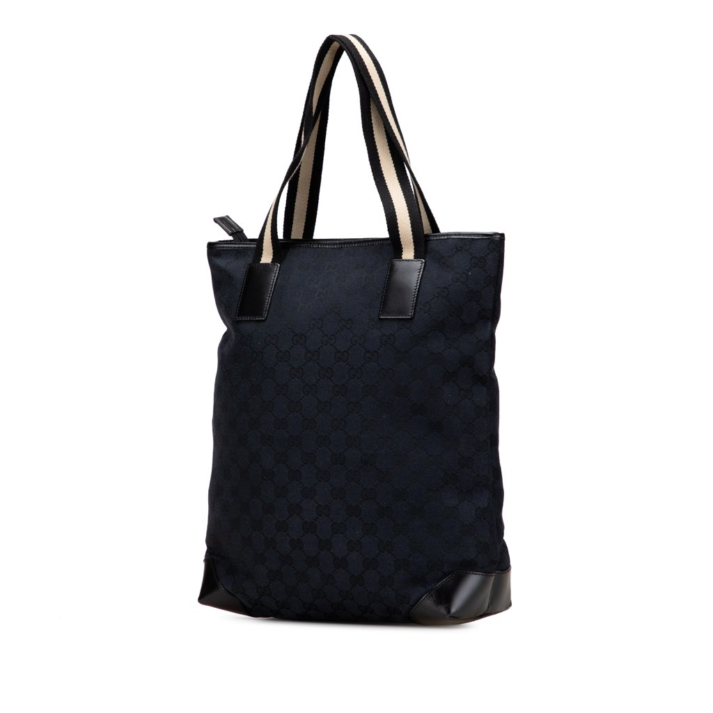 Gucci GG Canvas Web Tote - Back view