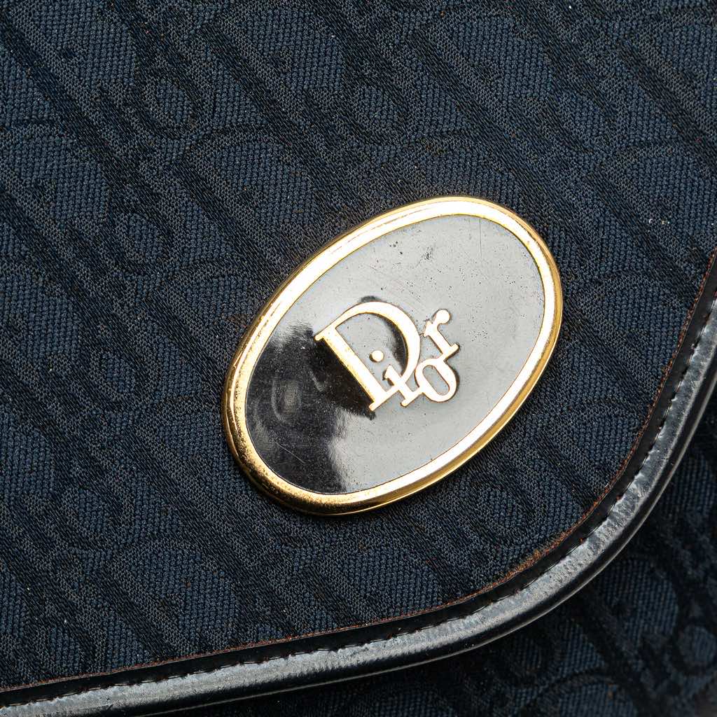 Dior Oblique Canvas Chain Shoulder Bag - Detail 1