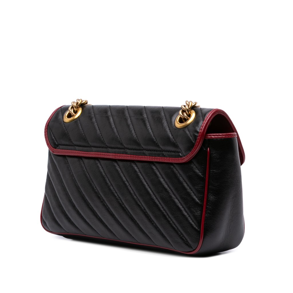 Gucci Small GG Marmont Matelasse Leather Torchon Flap Crossbody - 2