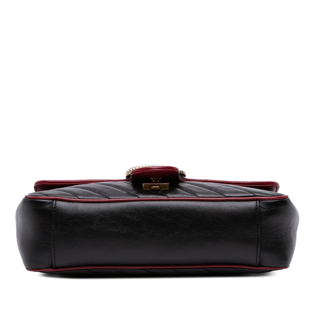 Gucci Small GG Marmont Matelasse Leather Torchon Flap Crossbody - 3