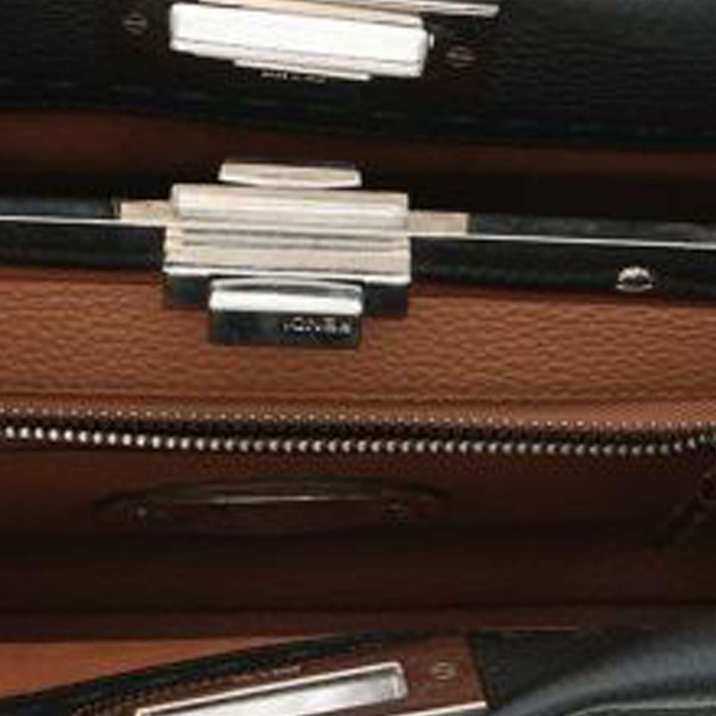 Fendi Medium Leather Peekaboo Selleria Satchel - 4