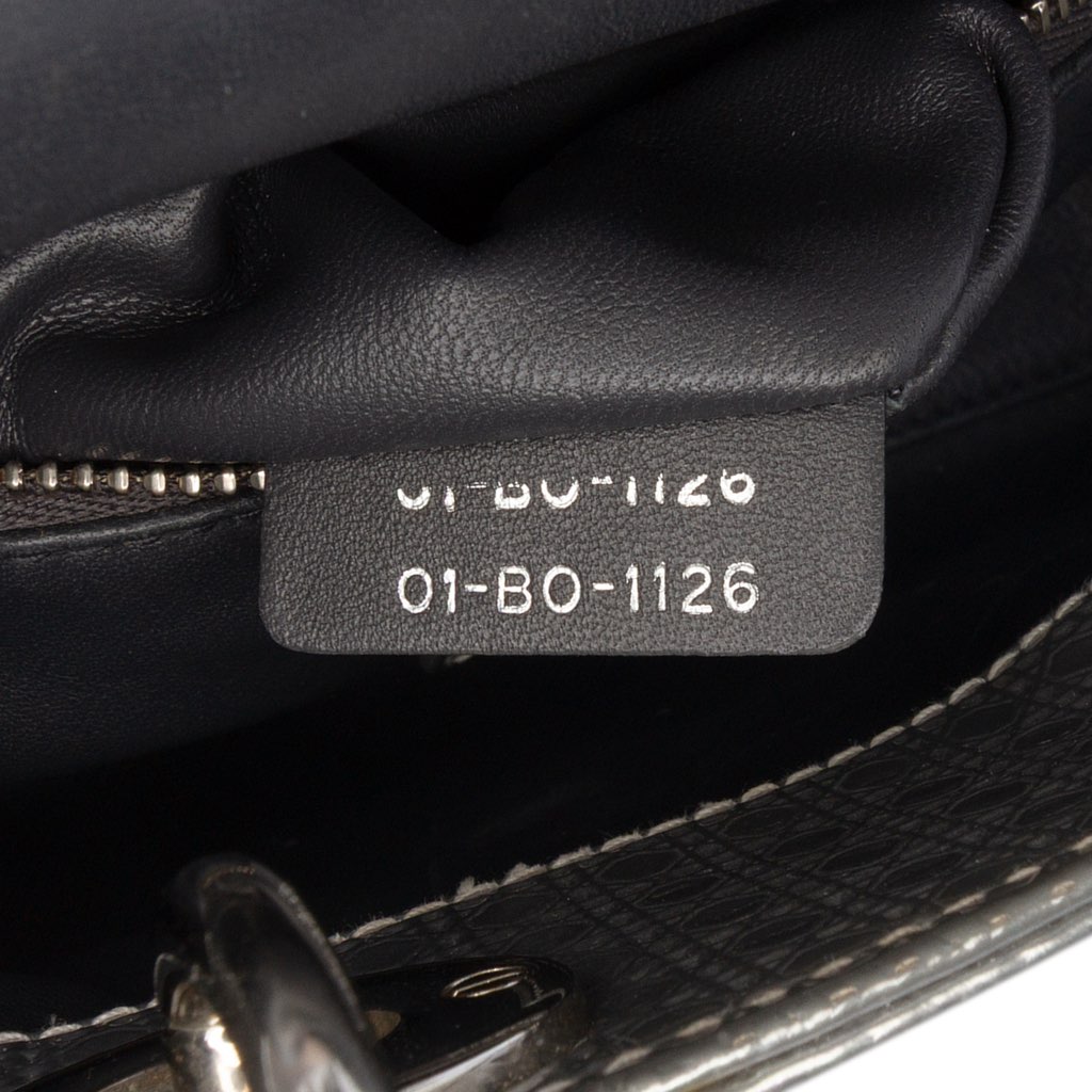 Dior Mini Metallic Patent Microcannage Lady Dior - 5