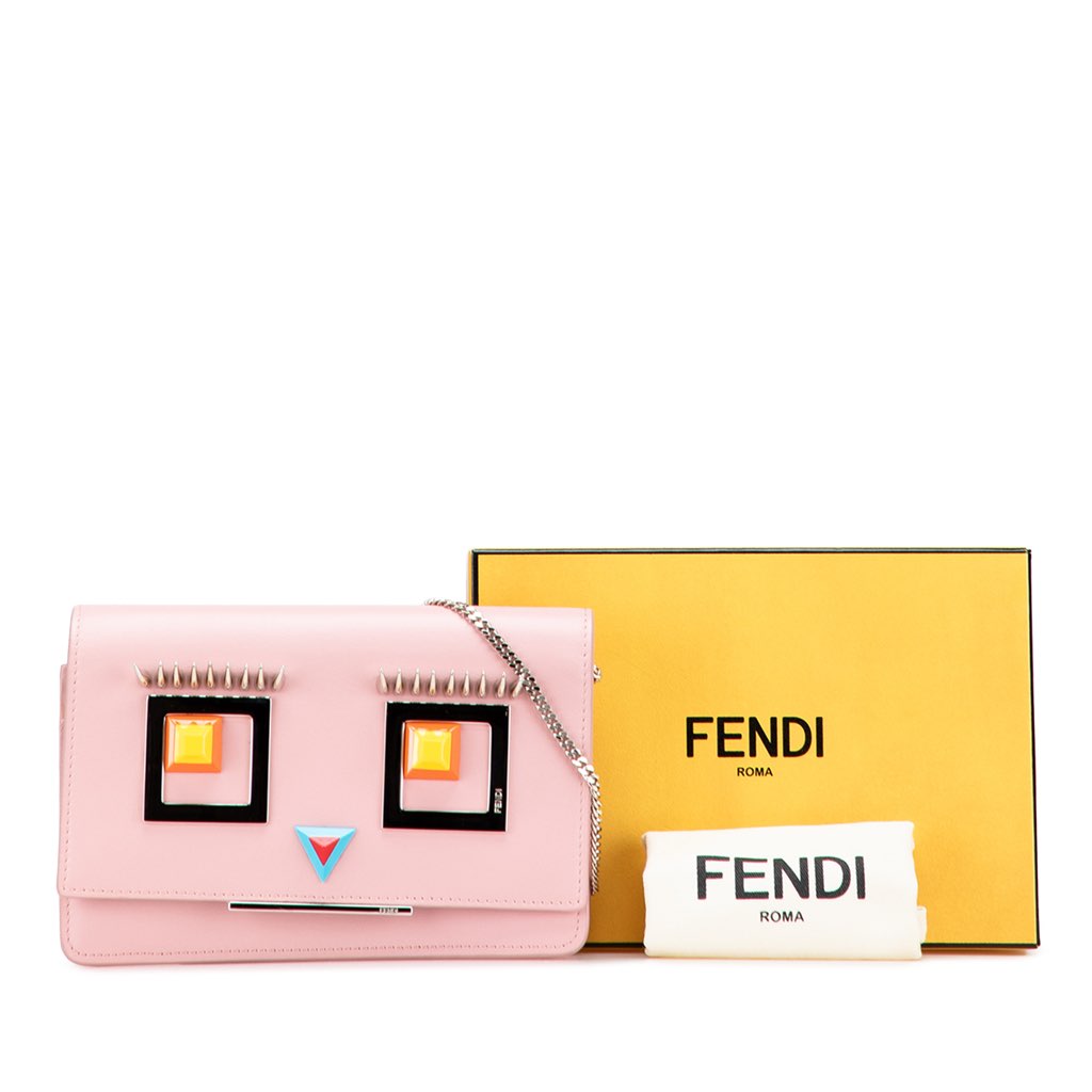 Fendi Leather Hypnoteyes Wallet on Chain - Image 12