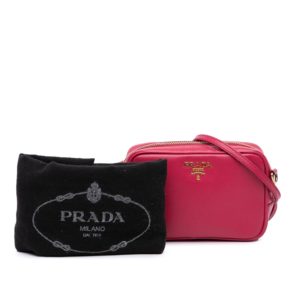 Prada Mini Saffiano Camera Bag - Image 15