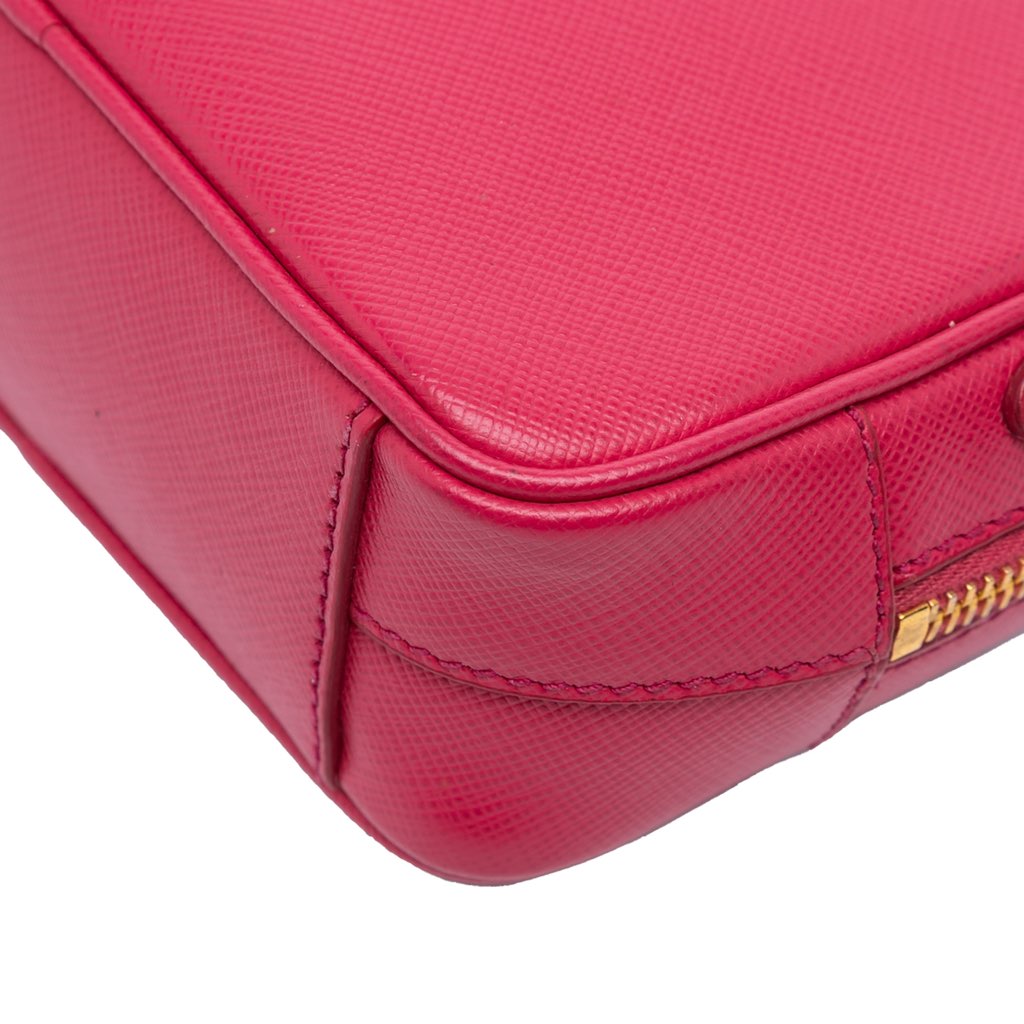 Prada Mini Saffiano Camera Bag - Image 11