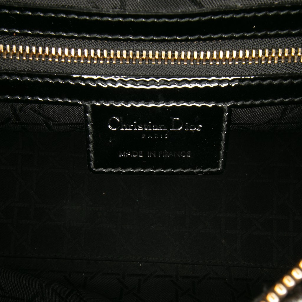 Dior Medium Patent Cannage Lady Dior - 5