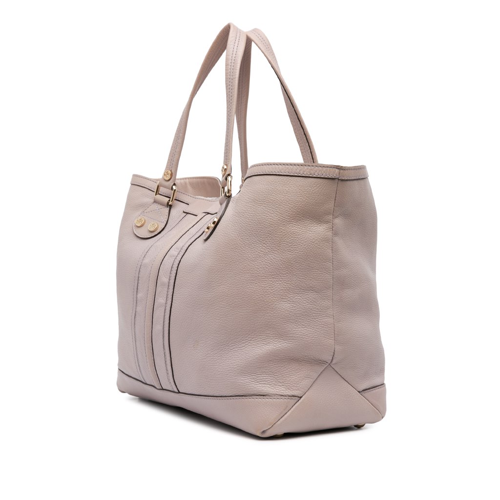 Gucci Large Pebbled Calfskin Sunset Tote - Back view