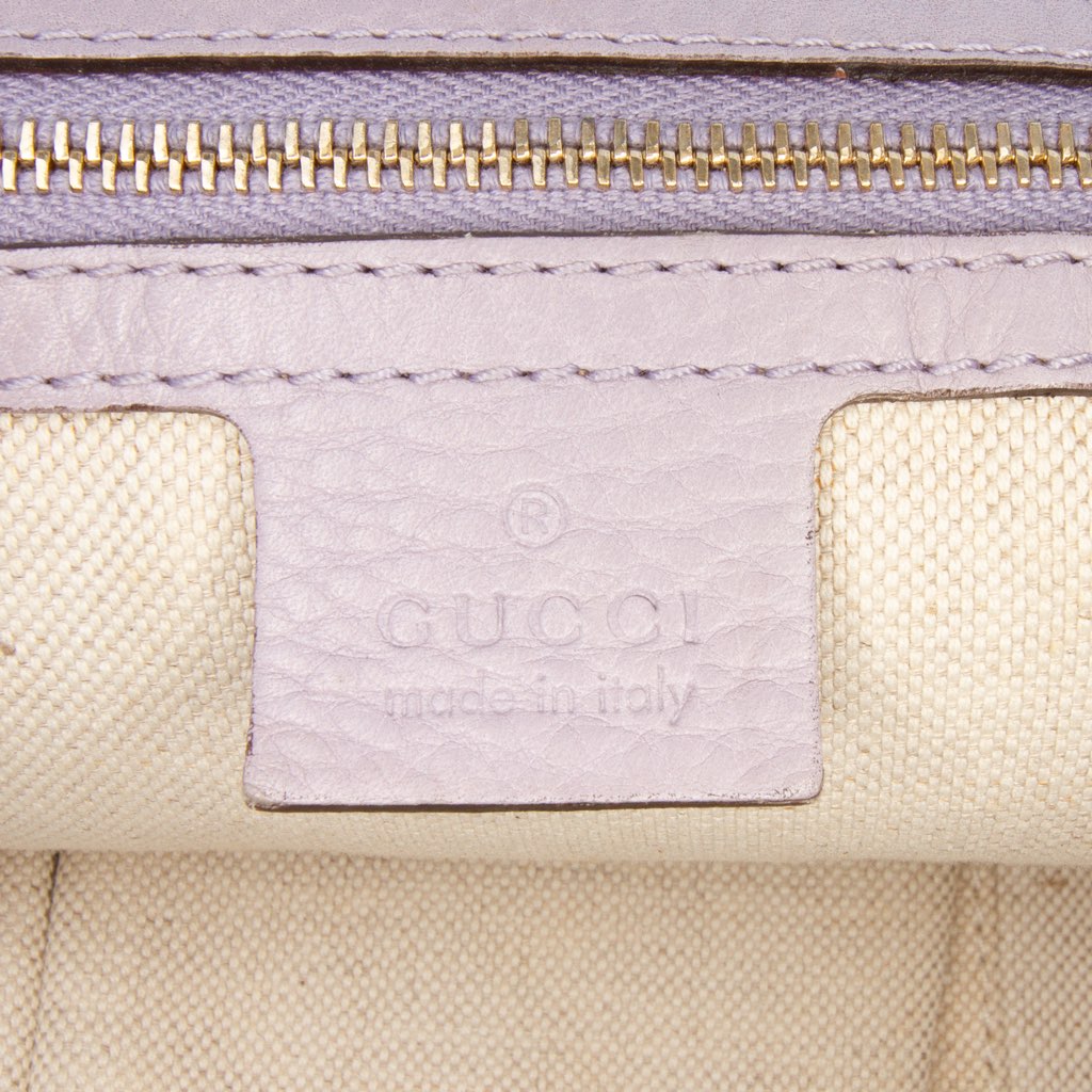 Gucci Large Pebbled Calfskin Sunset Tote - Side view