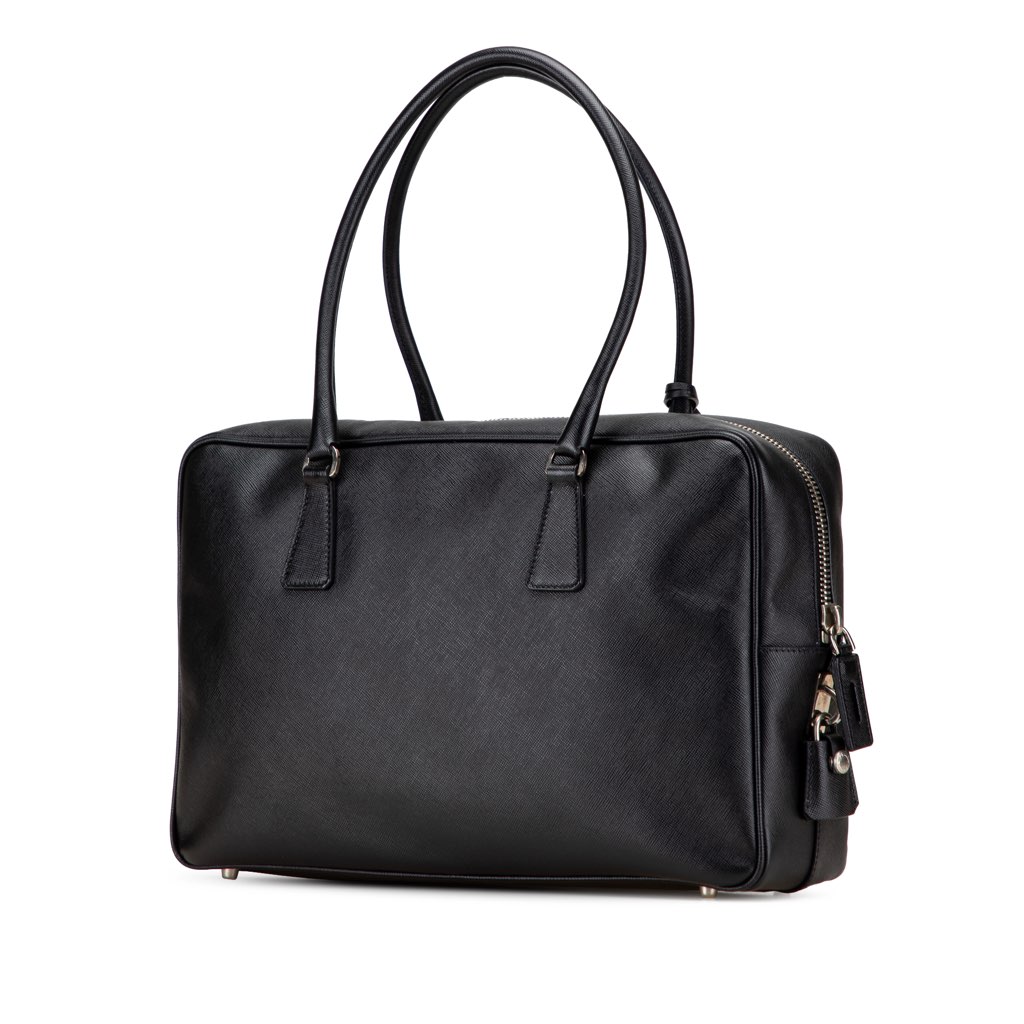 Prada Saffiano Bauletto Handbag - 2