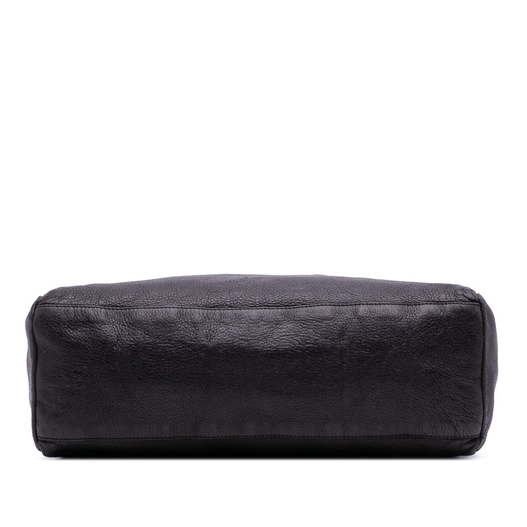 Gucci Large Pebbled Calfskin Bamboo Jungle Convertible Tote - Image 6