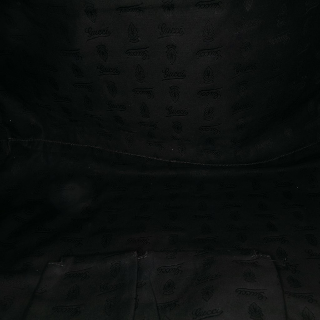 Gucci Large Pebbled Calfskin Bamboo Jungle Convertible Tote - 4