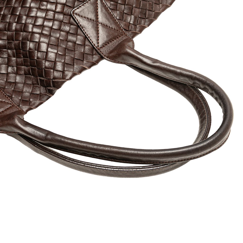 Bottega Veneta Medium Lambskin Intreccio Cabat Tote - Image 11
