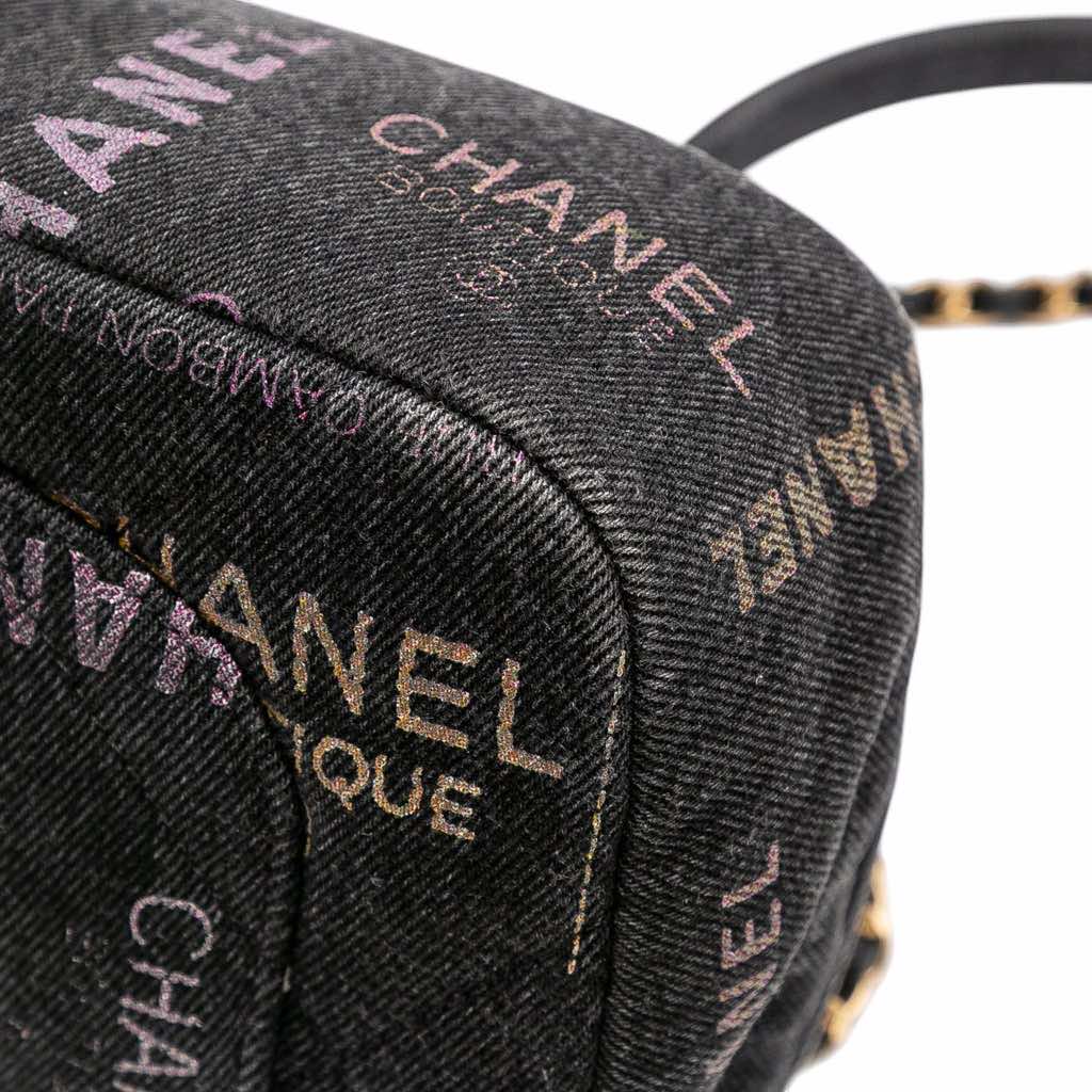 Chanel Mini Rectangular Quilted Denim Mood Flap - Image 10