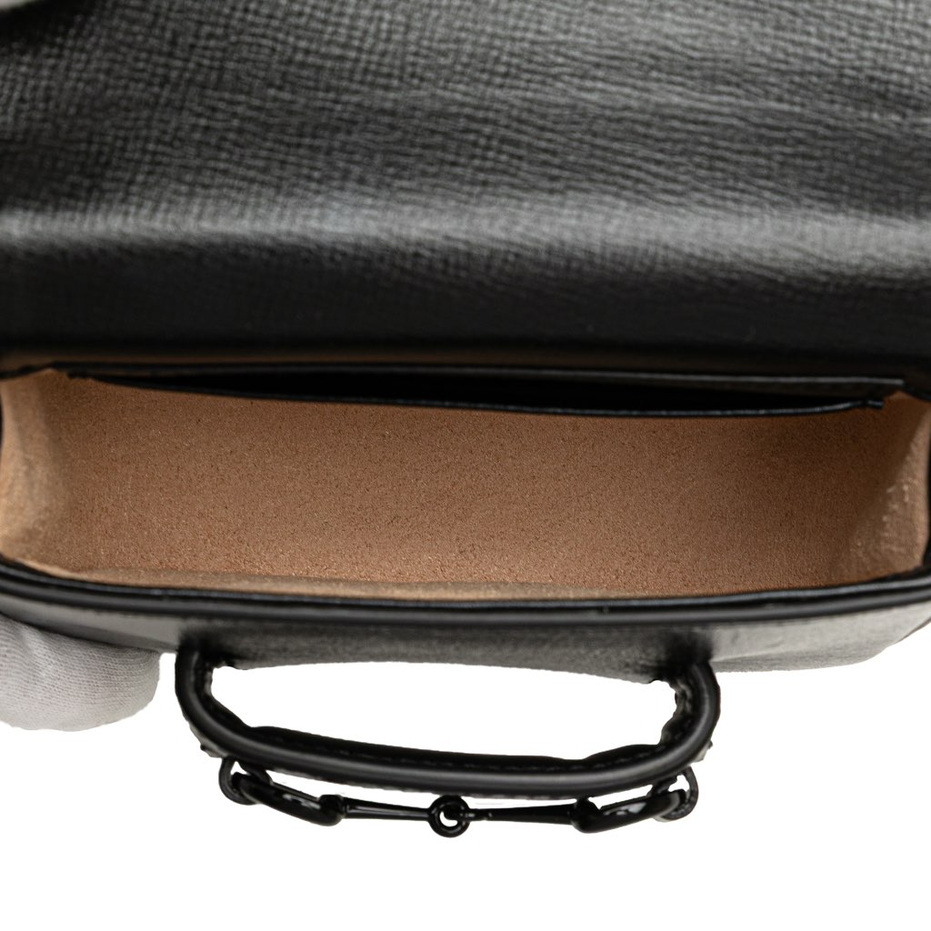Gucci Mini Leather Horsebit 1955 Web Satchel - 4