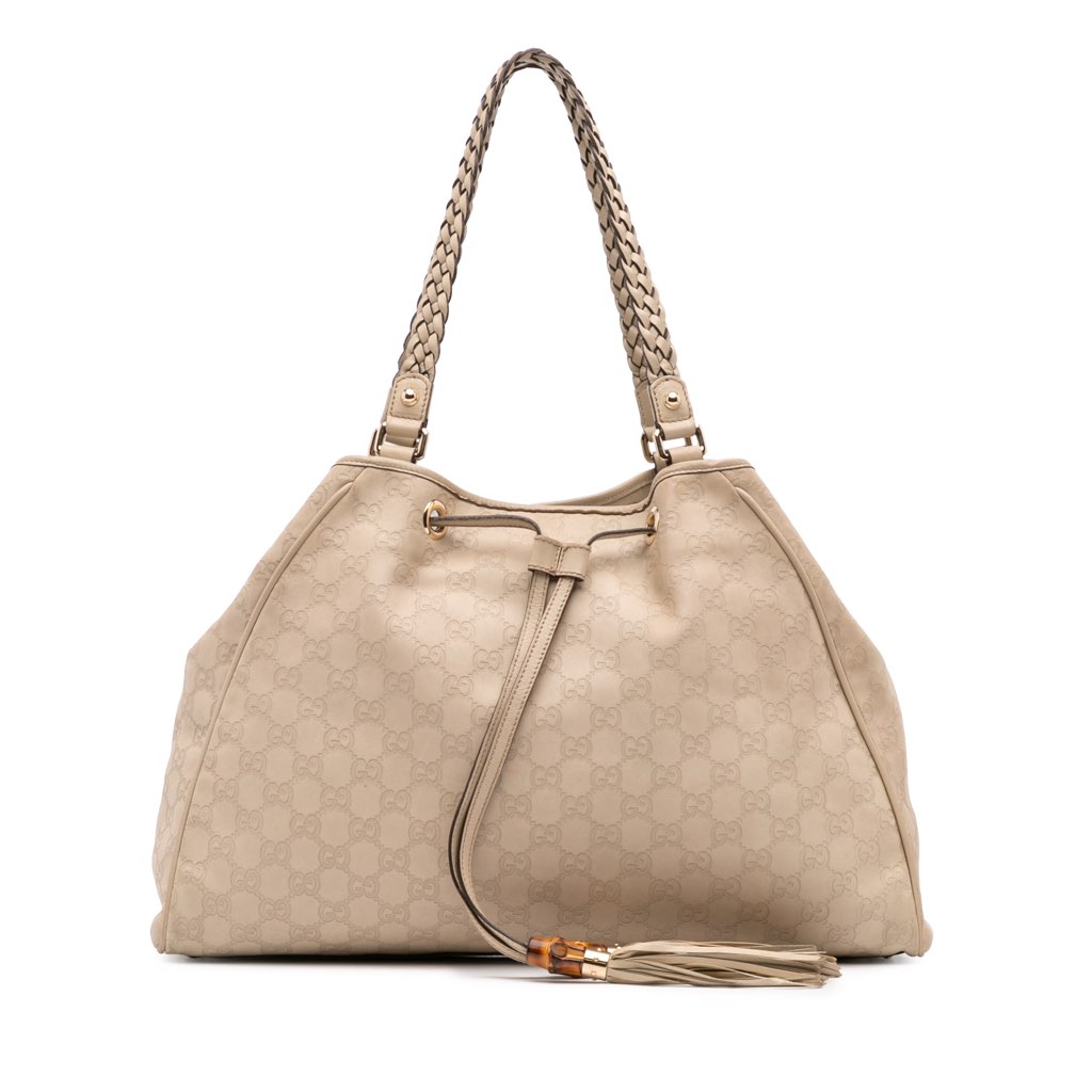 Gucci Guccissima Braided Peggy Tote