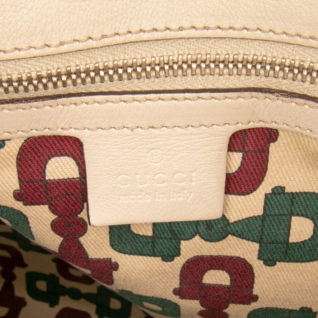 Gucci Guccissima Braided Peggy Tote - Side view