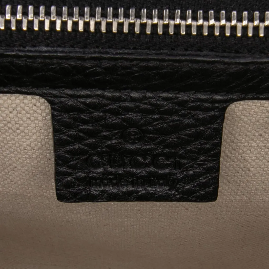 Gucci Large GG Neoprene New Bamboo Top Handle Bag Black Polyester Good - Box View