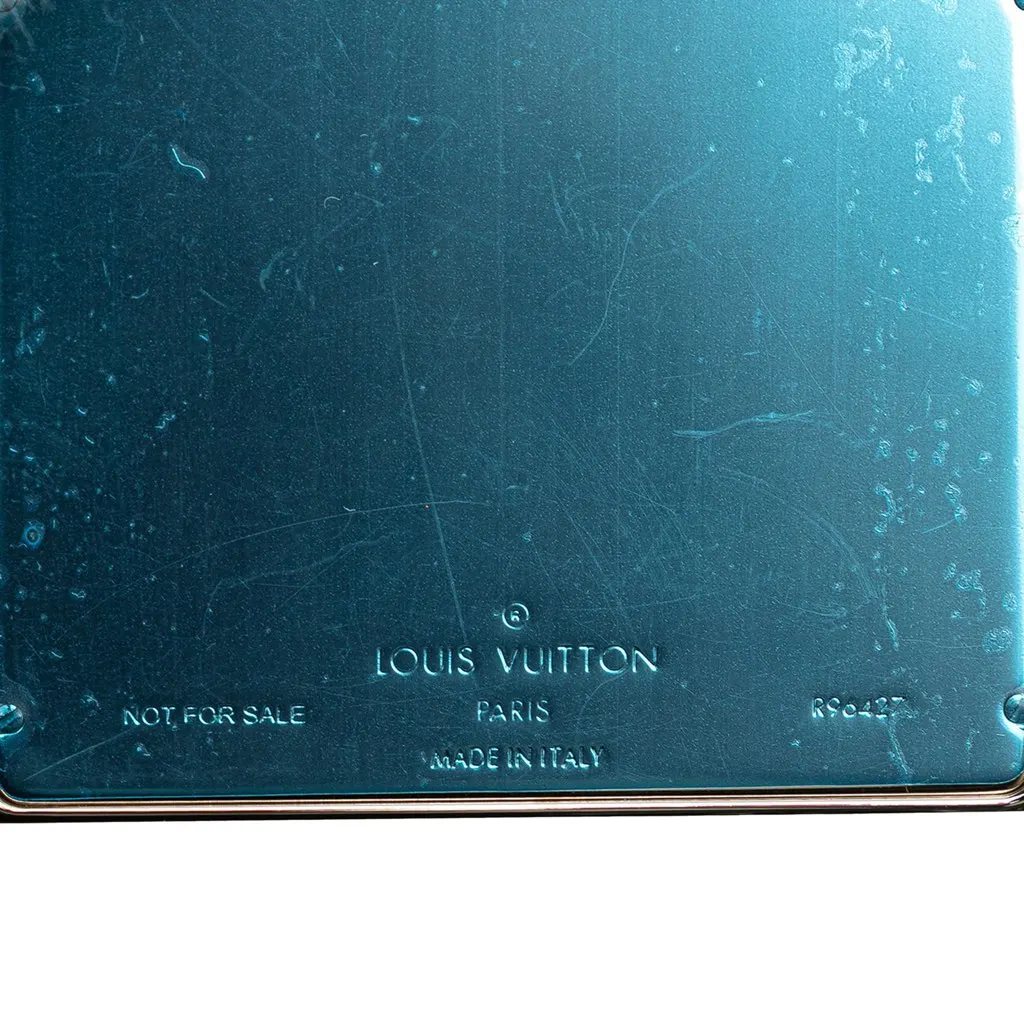 Louis Vuitton Metal Taurillon Monogram Card Holder Silver Metal Very good - Box View