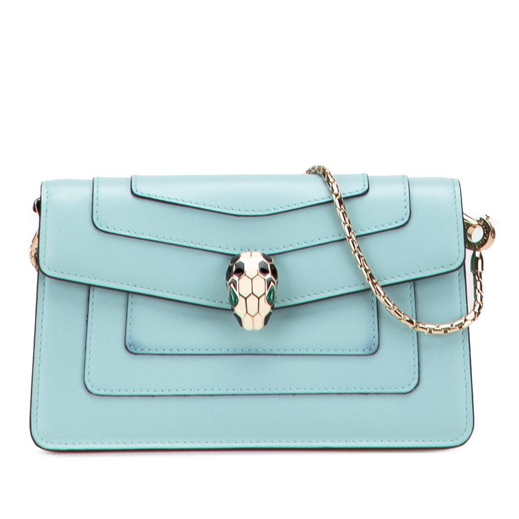 Bvlgari Medium Calfskin Serpenti Forever Shoulder Bag