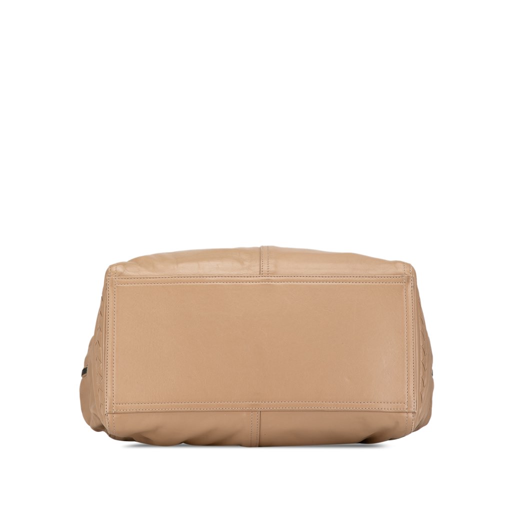 Bottega Veneta Intrecciato Trimmed Calfskin Handbag - 3