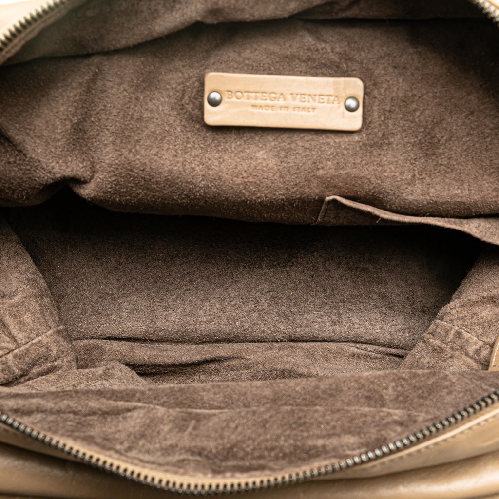 Bottega Veneta Intrecciato Trimmed Calfskin Handbag - 4