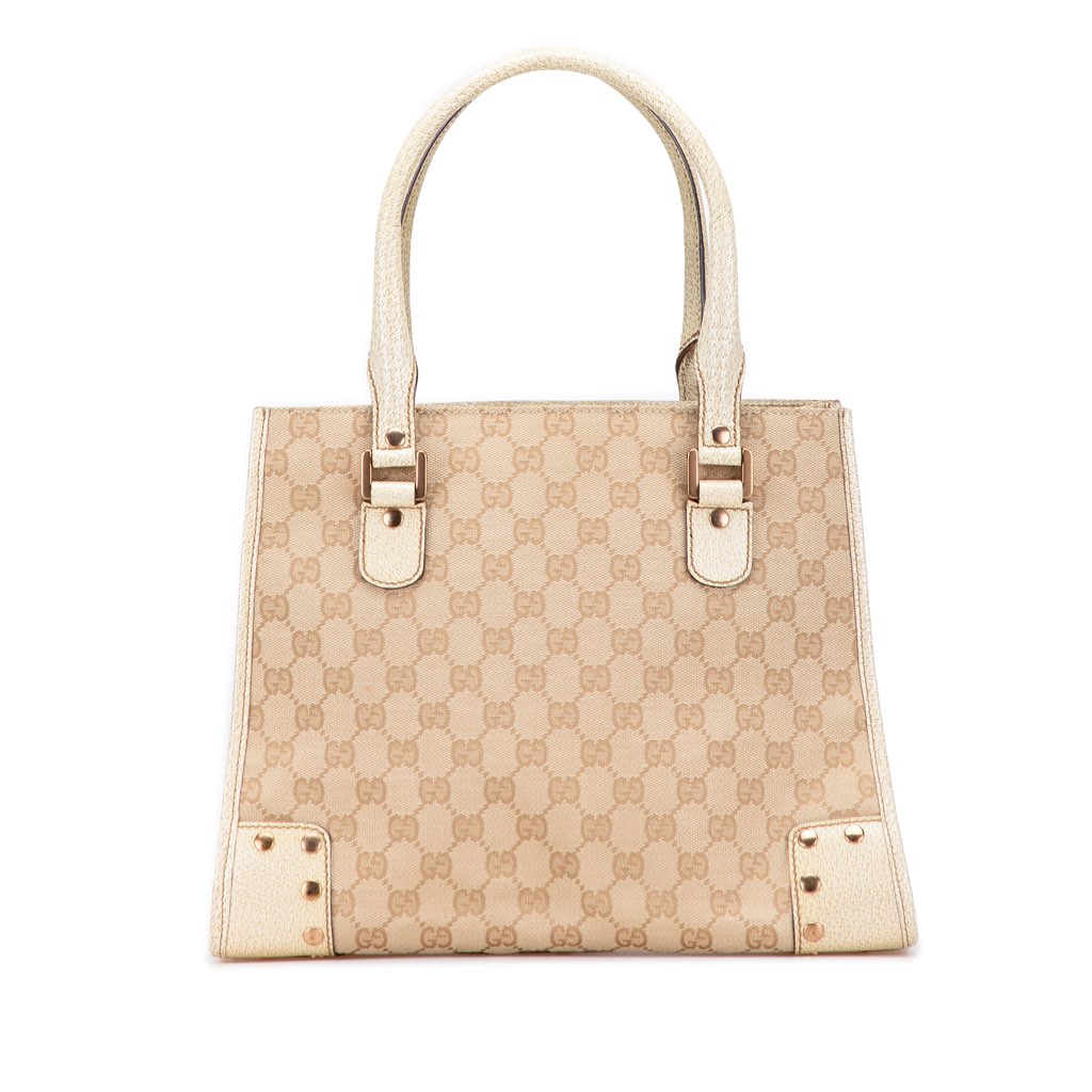 Gucci GG Canvas Nailhead Tote