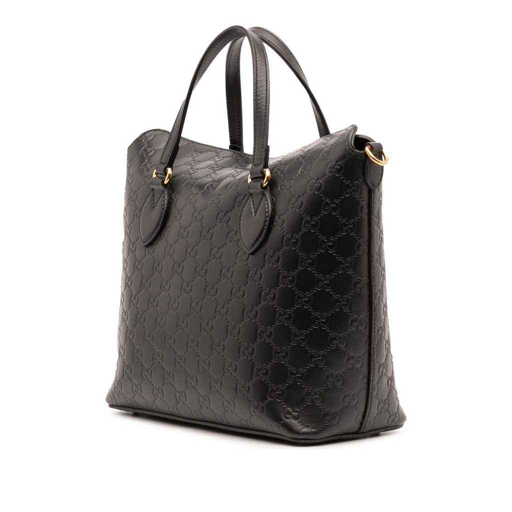 Gucci Guccissima Linea A Fold Over Satchel - 2