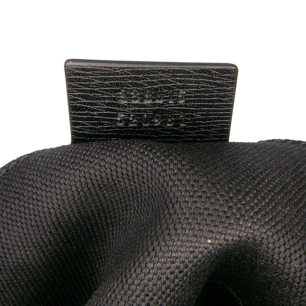 Gucci Leopard Print Leather Bamboo Clutch - Detail 1