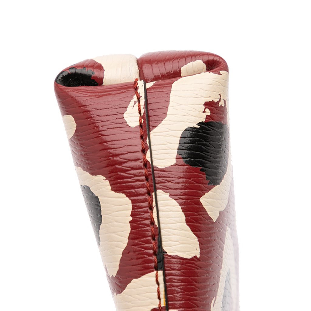 Gucci Leopard Print Leather Bamboo Clutch - Image 12