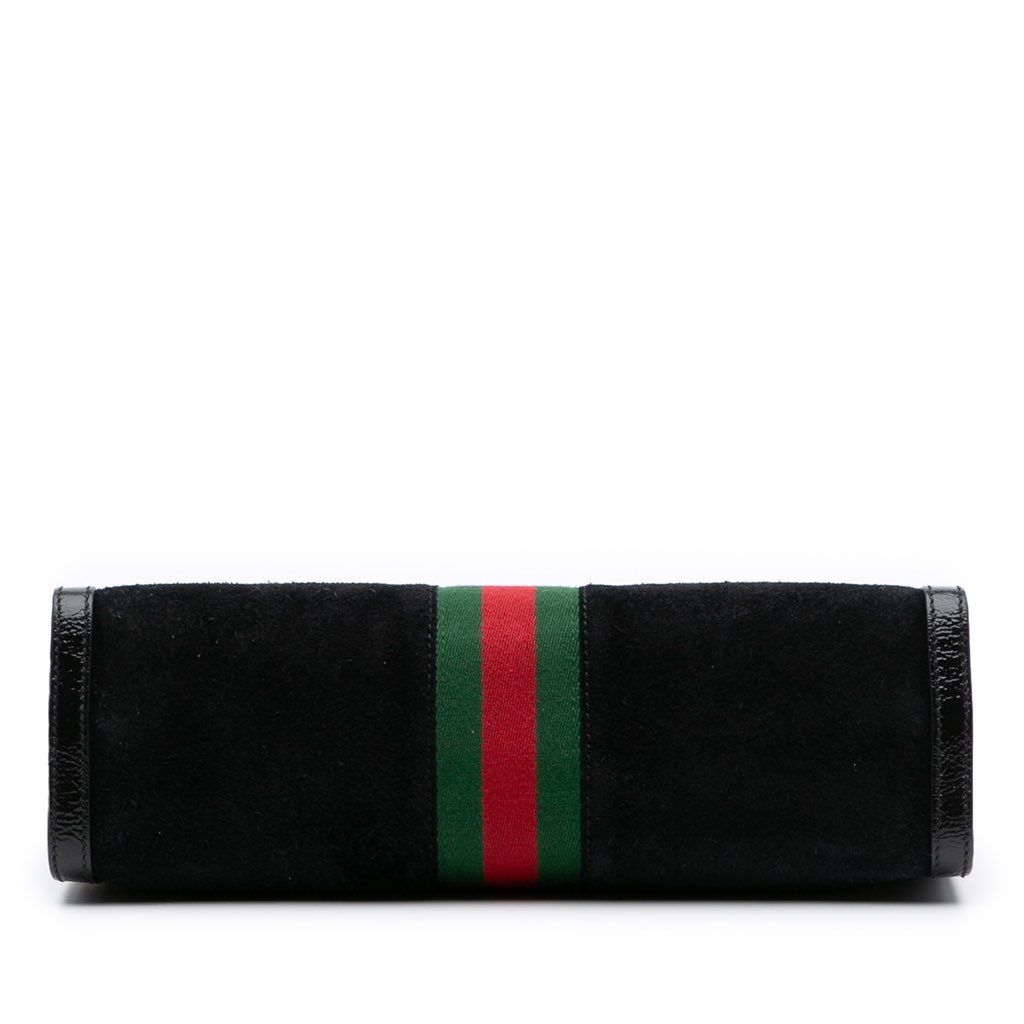 Gucci Medium Suede Ophidia Web Chain Shoulder Bag - 3