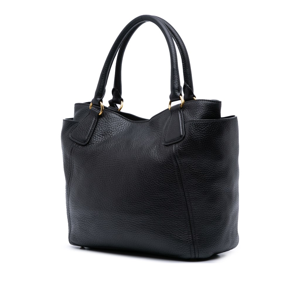 Prada Vitello Daino Open Convertible Tote - Back view