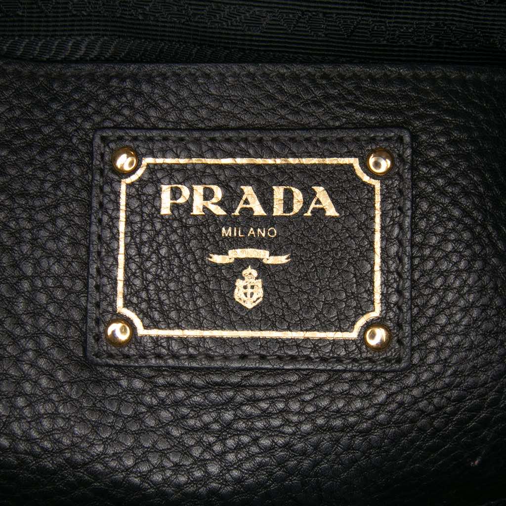 Prada Vitello Daino Open Convertible Tote - Side view