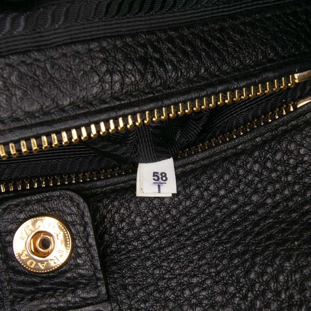 Prada Vitello Daino Open Convertible Tote - Detail 1