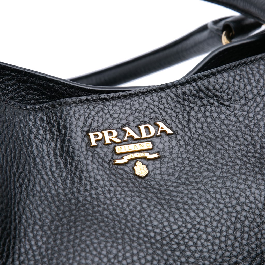 Prada Vitello Daino Open Convertible Tote - Image 11