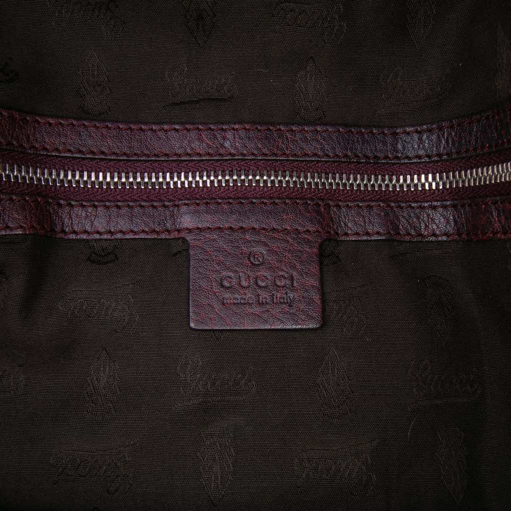 Gucci Large GG Canvas Bamboo Bar Tote - 5