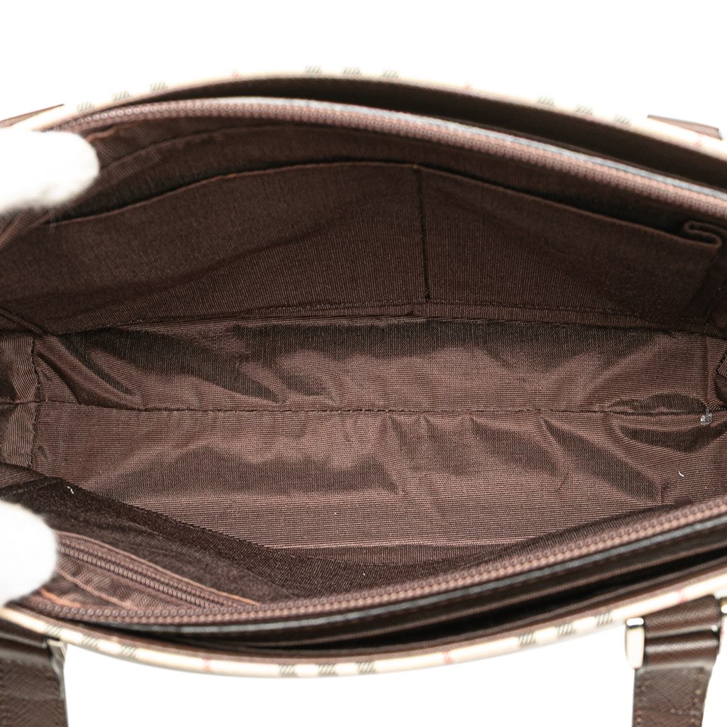 Burberry House Check Canvas Tote - 4