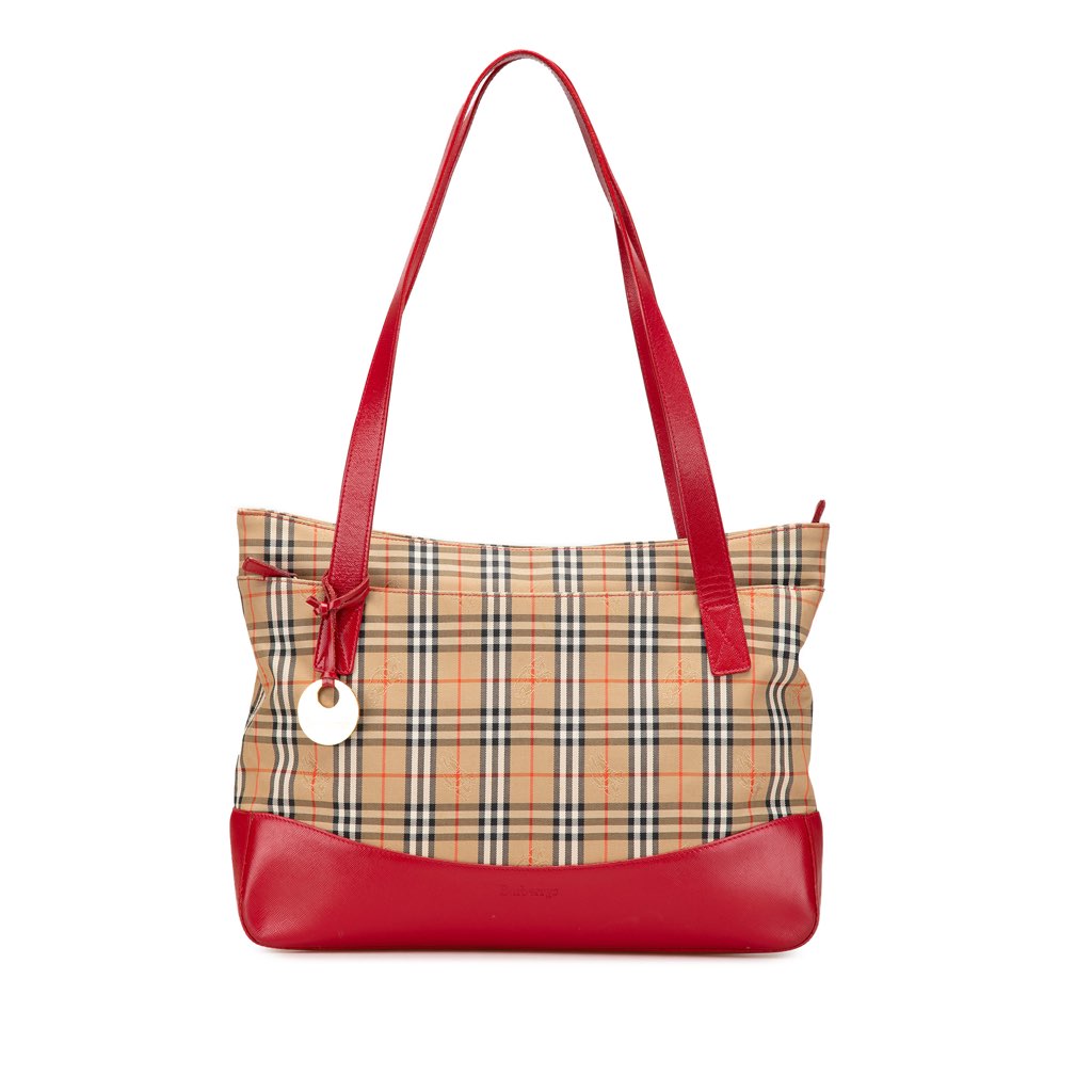 Burberry Haymarket Check Canvas Tote