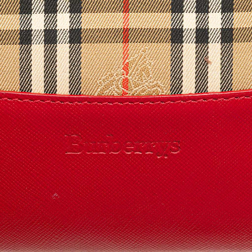 Burberry Haymarket Check Canvas Tote - 5