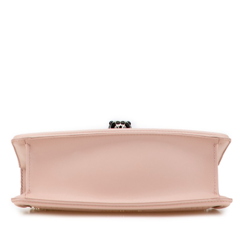 Bvlgari Quilted Calfskin Diamond Blast Serpenti Forever Satchel - 3