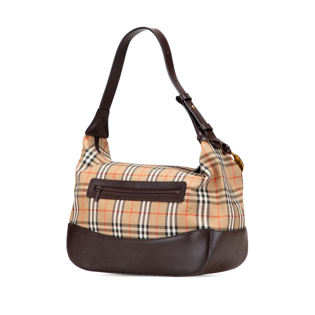 Burberry Haymarket Check Canvas Shoulder Bag - 2