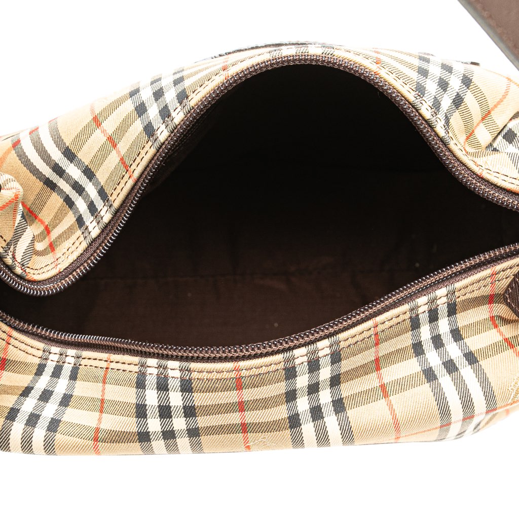 Burberry Haymarket Check Canvas Shoulder Bag - 4