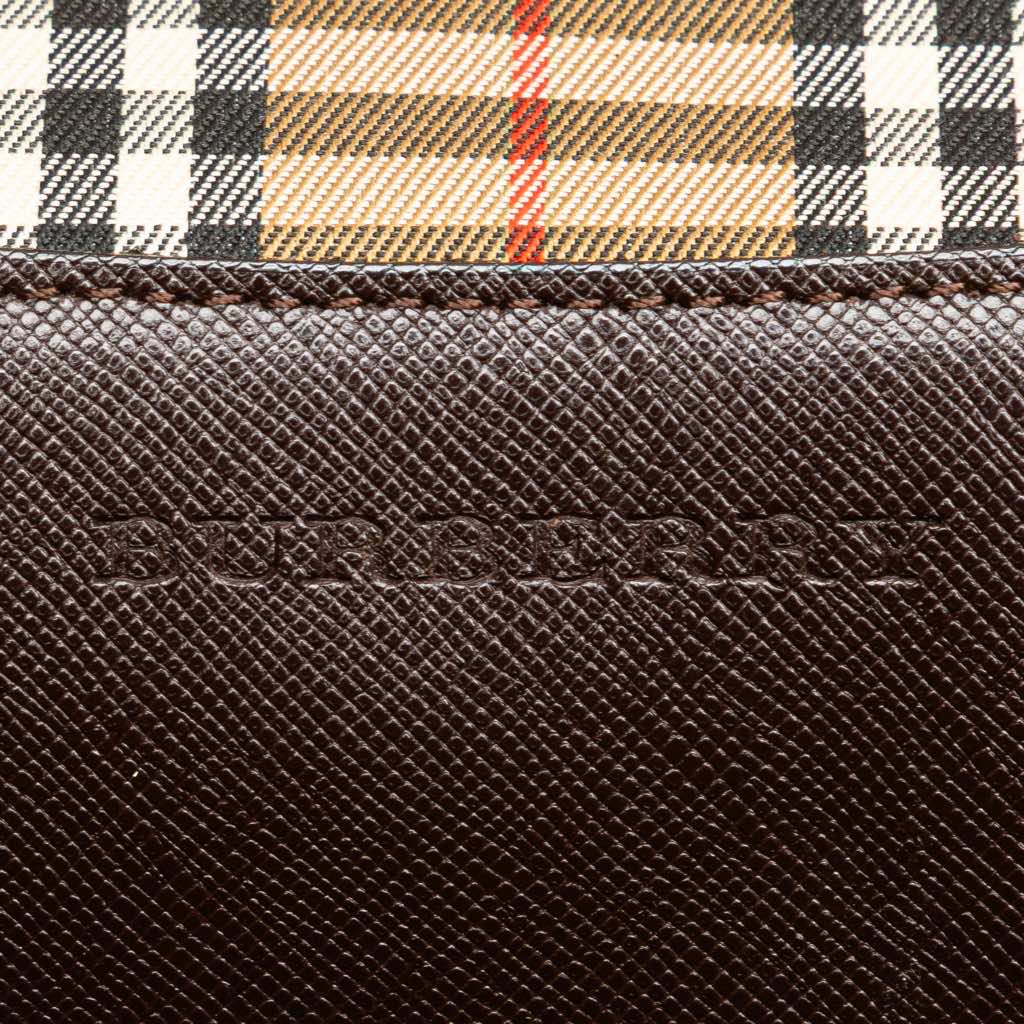 Burberry Haymarket Check Canvas Shoulder Bag - 5