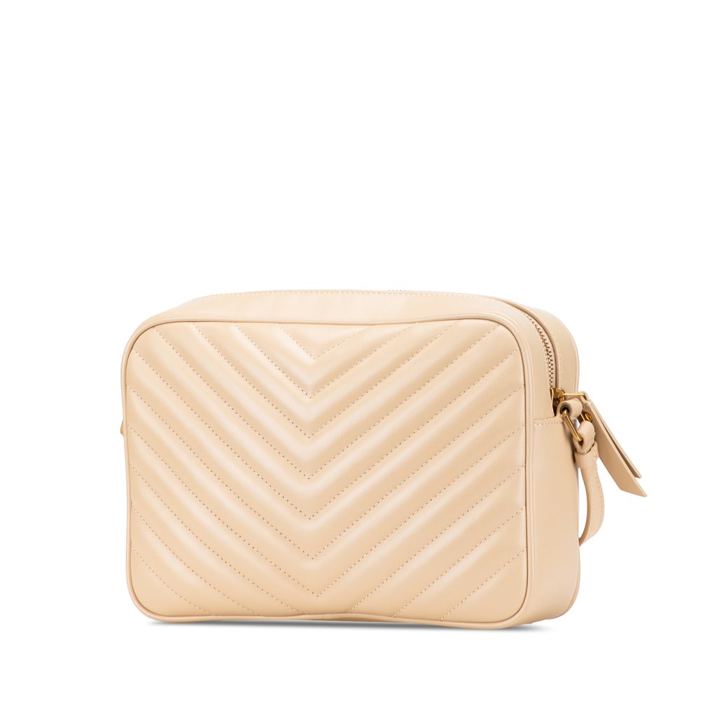 Saint Laurent Quilted Leather Lou Camera Bag - Back view