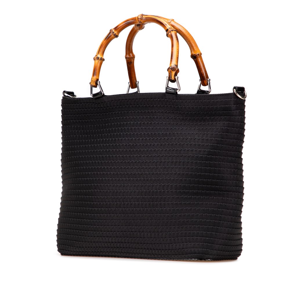 Gucci Nylon Bamboo Satchel - 2