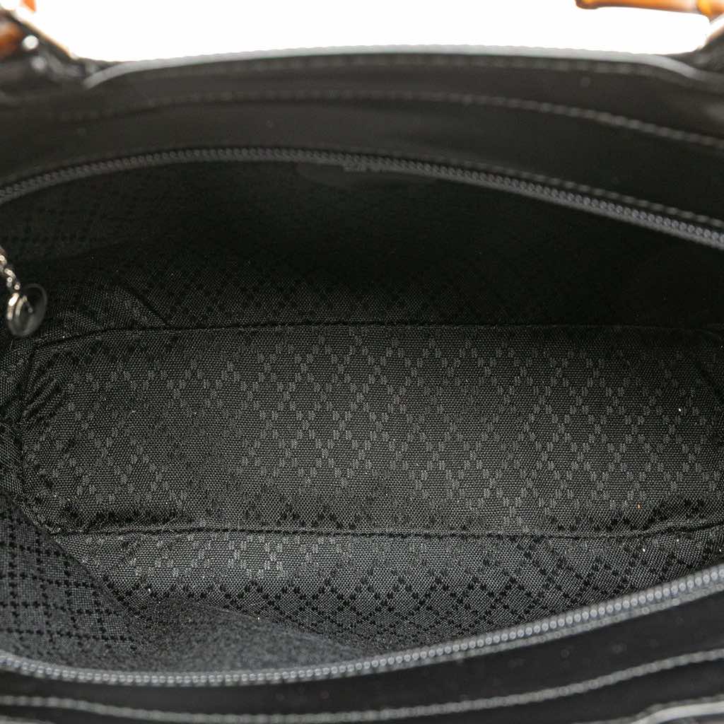 Gucci Nylon Bamboo Satchel - 4