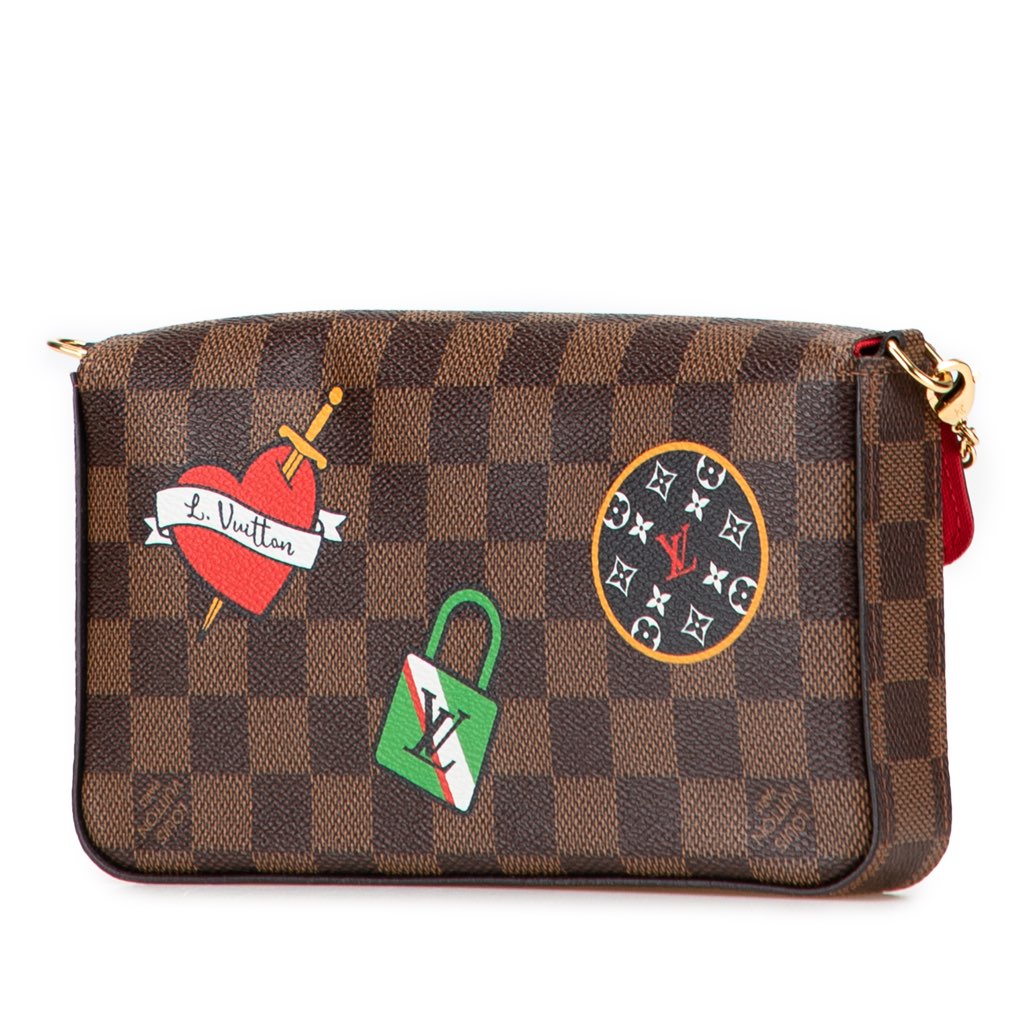 Louis Vuitton Damier Ebene Pochette Felicie Patchwork - 2