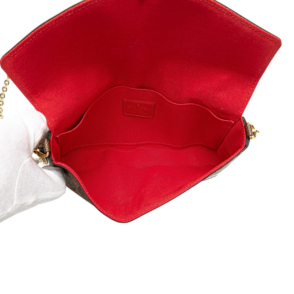 Louis Vuitton Damier Ebene Pochette Felicie Patchwork - 4