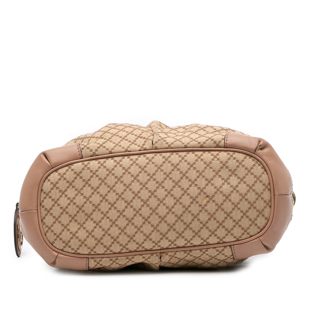 Gucci Diamante Canvas Sukey Satchel - Image 6