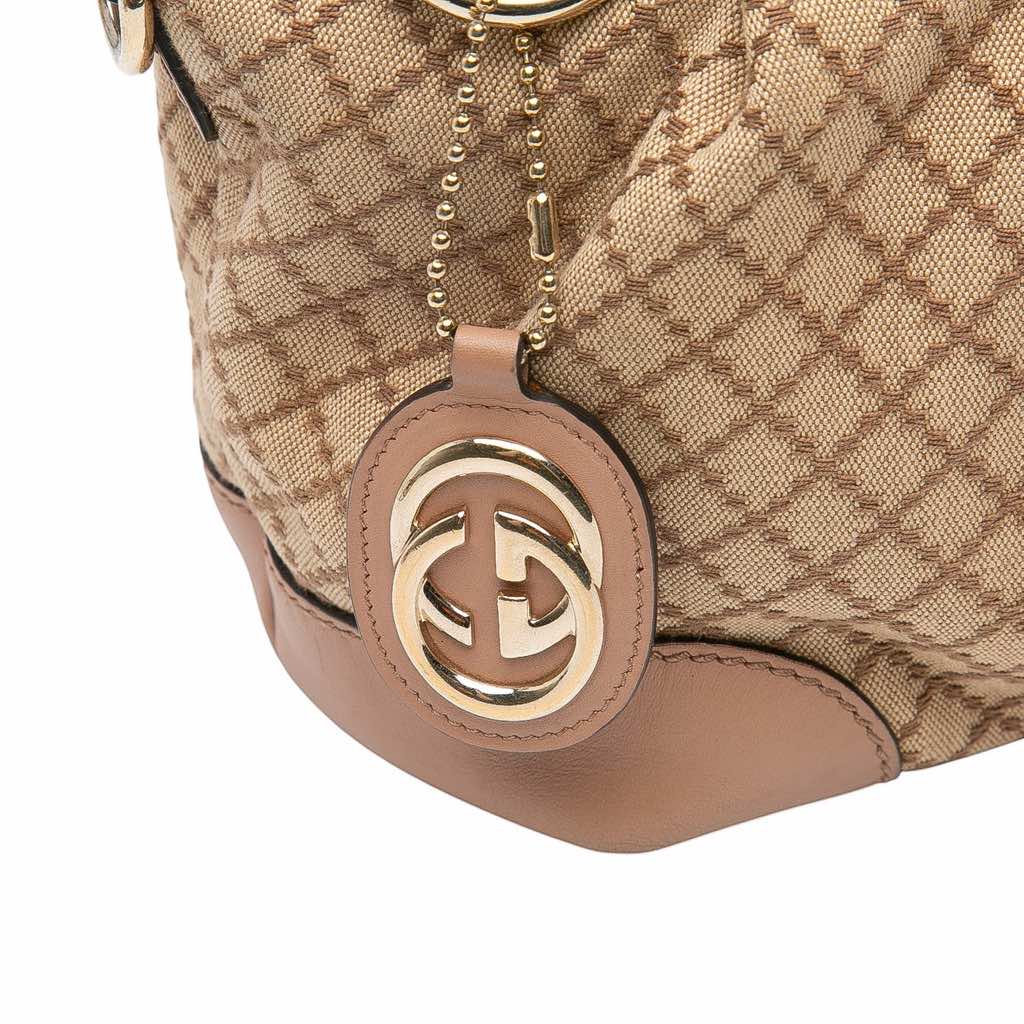Gucci Diamante Canvas Sukey Satchel - Detail 2